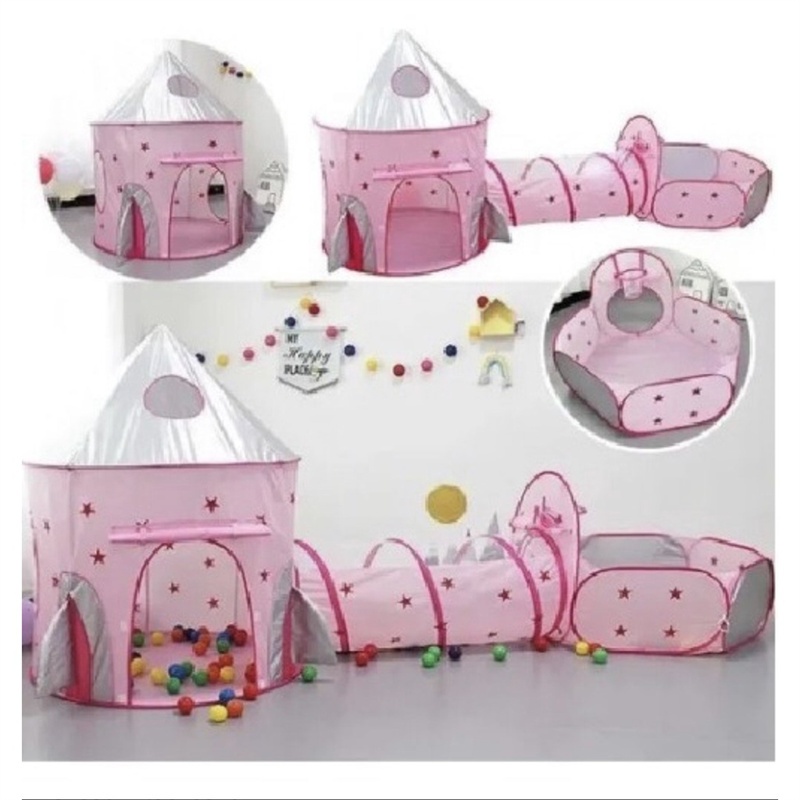 Barraca 3 em 1 Infantil Dobrável Piquenique das P