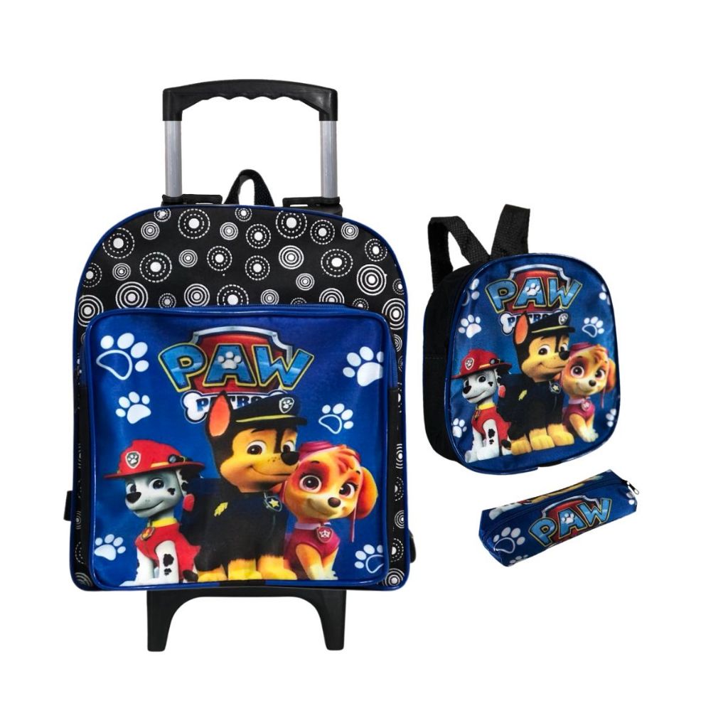 Kit Mochila  Infantil Escolar Creche Rodinha Lanch