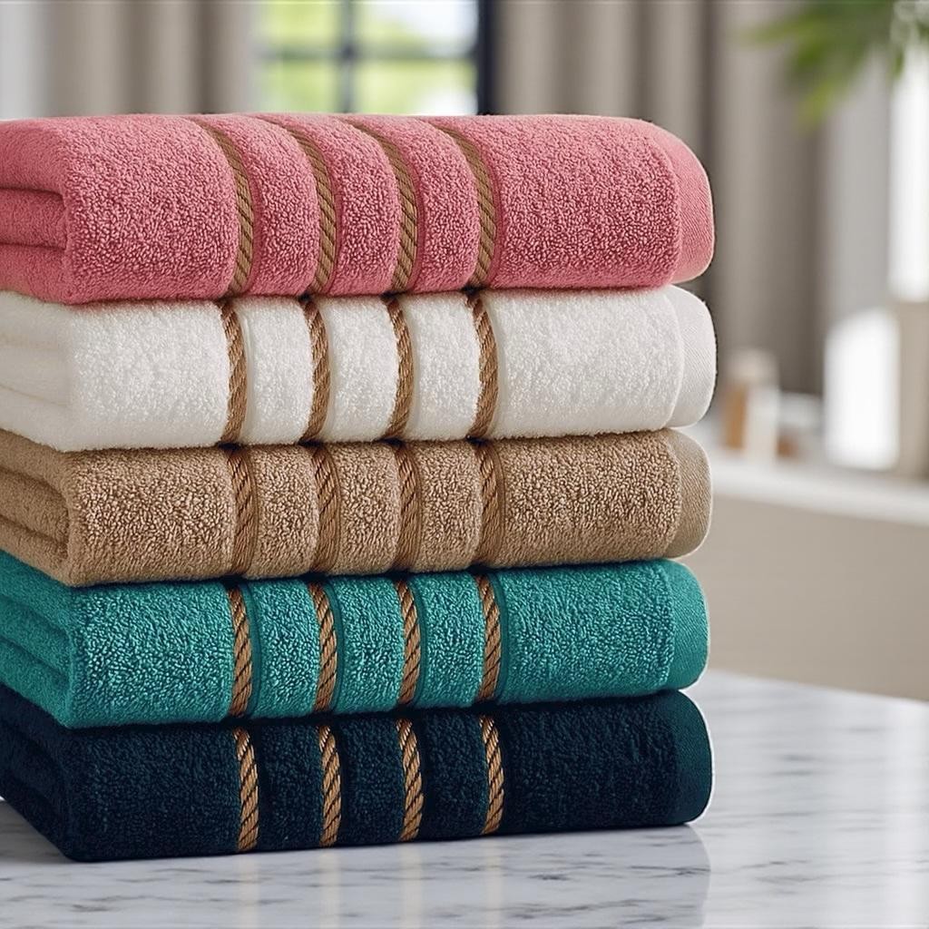 Kit 6 Toalhas Dubai Banho Banhão 100% Algodão Ó