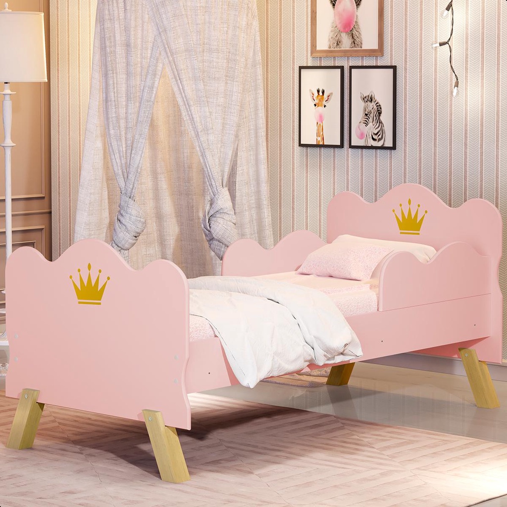 Mini Cama Infantil Realeza Para Quarto De Menina C