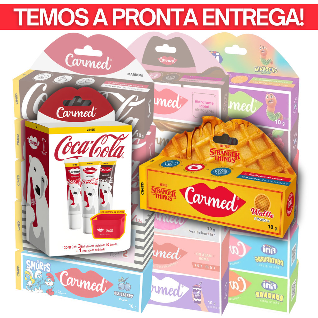 Kit Carmed Sorvete Uva, morango e tangerina –