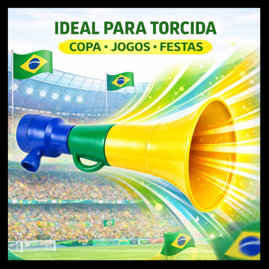 Buzina Corneta Cornetão Brasil Copa do Mundo 2026