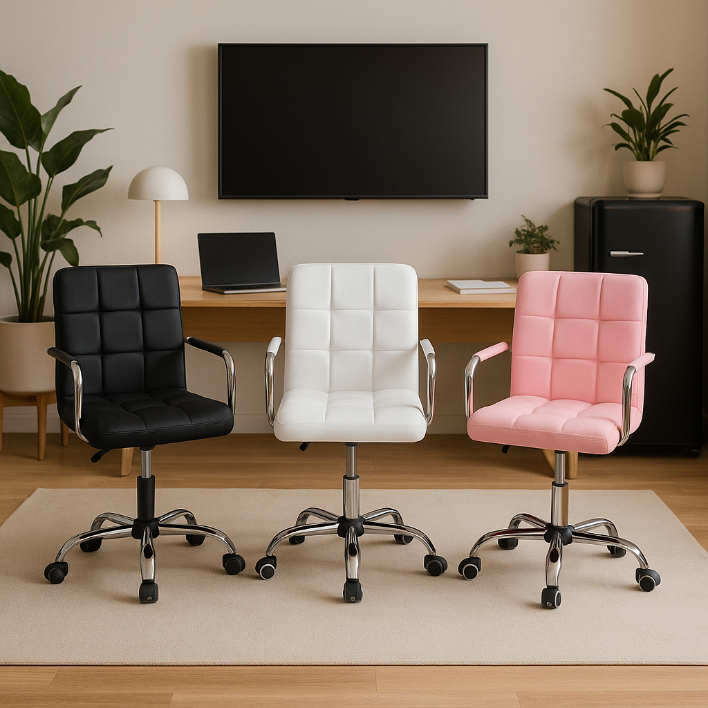 Cadeira de Escritório Estofada Gomos Office Diret