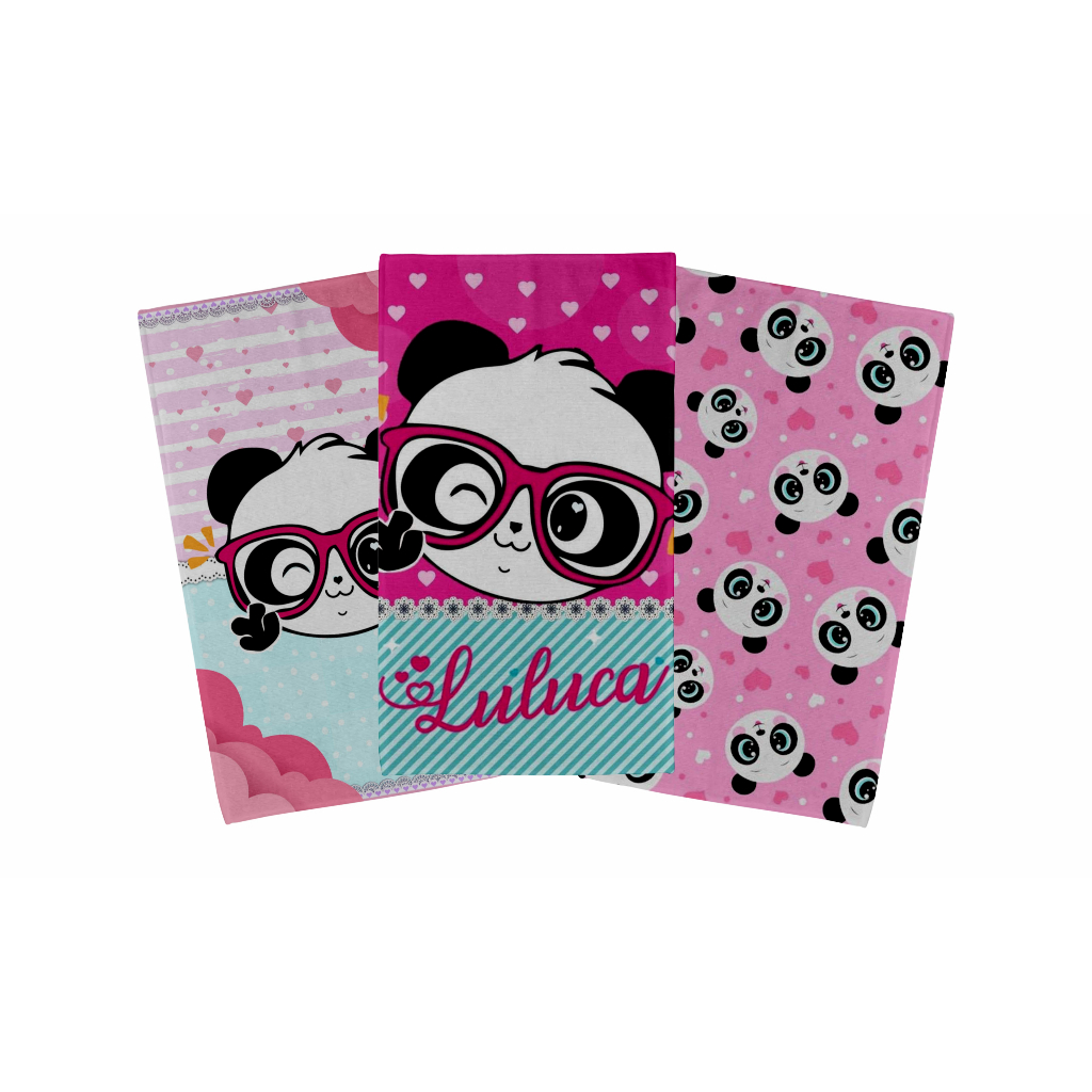 Kit 3 Toalhas de Rosto Banho 30x48cm – Temá