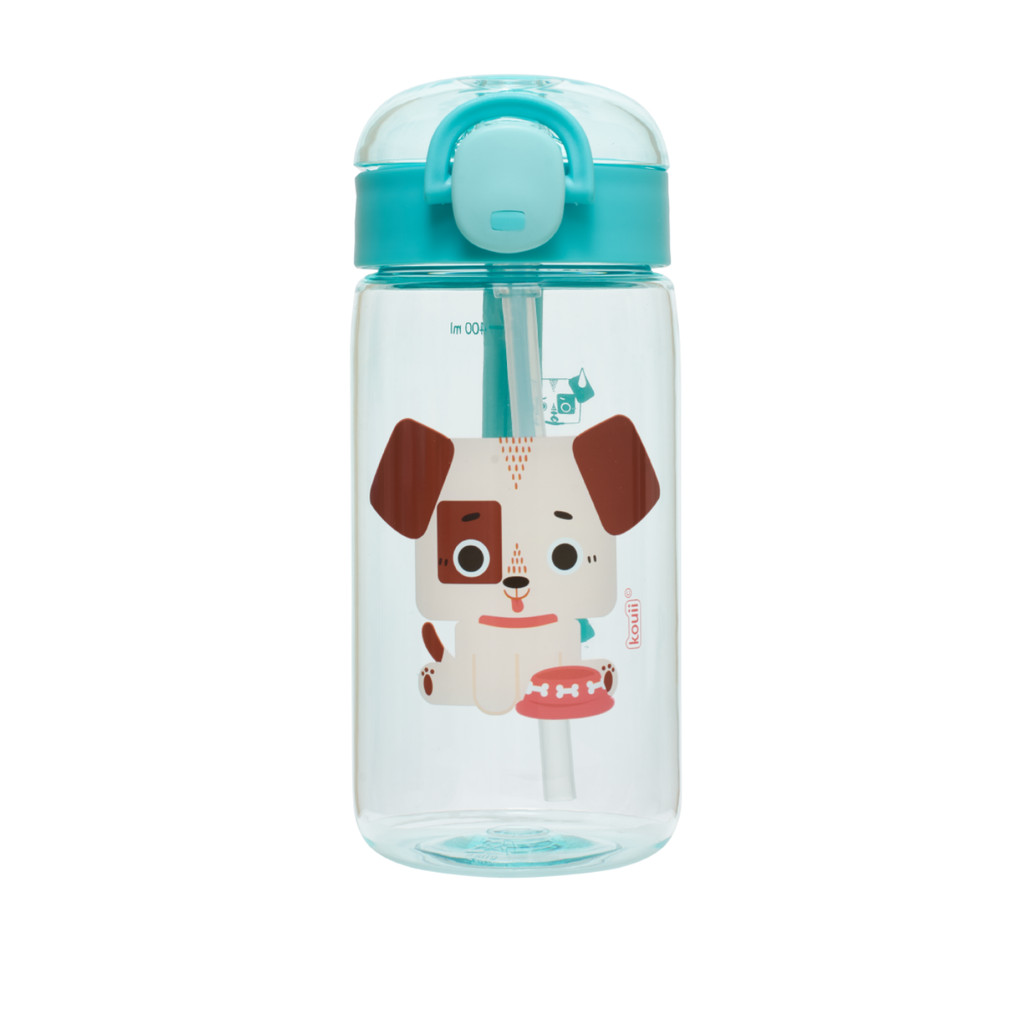 Garrafa Infantil Tritan Com Canudo Silicone Antiva