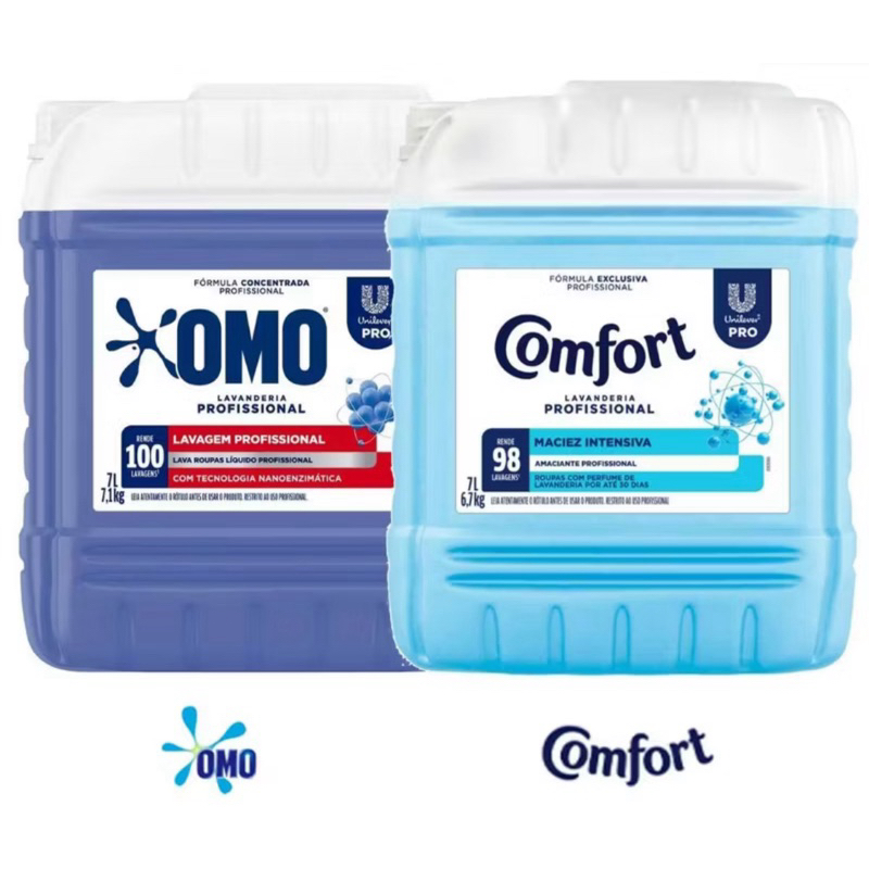 Lava Roupas Líquido Omo Lavanderia Profissional 7