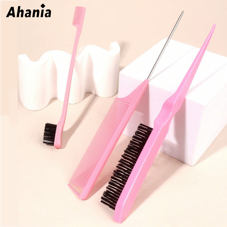 Ahania Kit de 3 Peças Escova Pente Para Tintura C