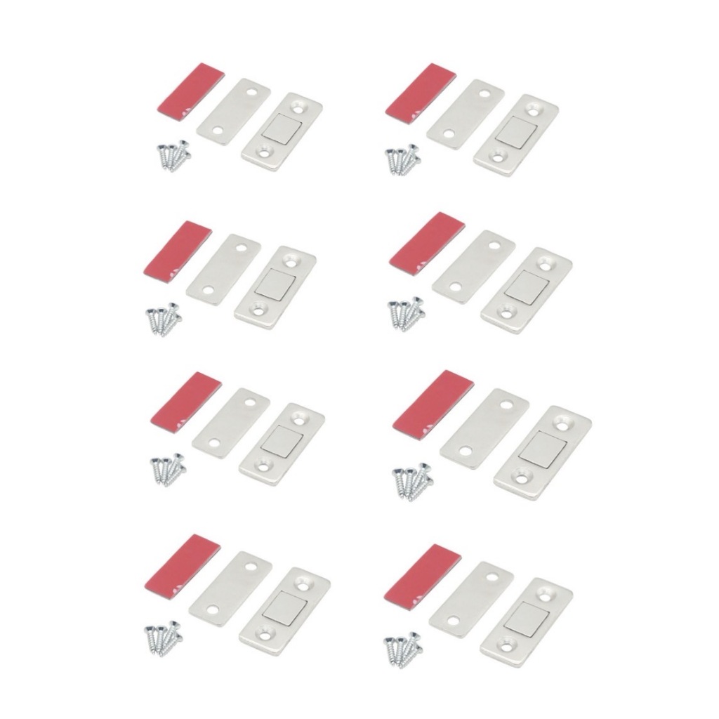 KIT 8 Fecho Magnético De Neodímio Trava P/ Porta