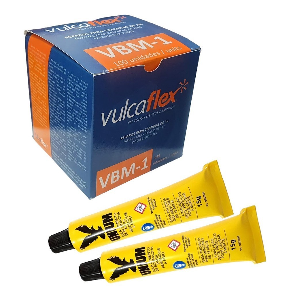 Kit Remendo Vbm 01 Vulcaflex Cx C/ 100 Unid + 2 Co