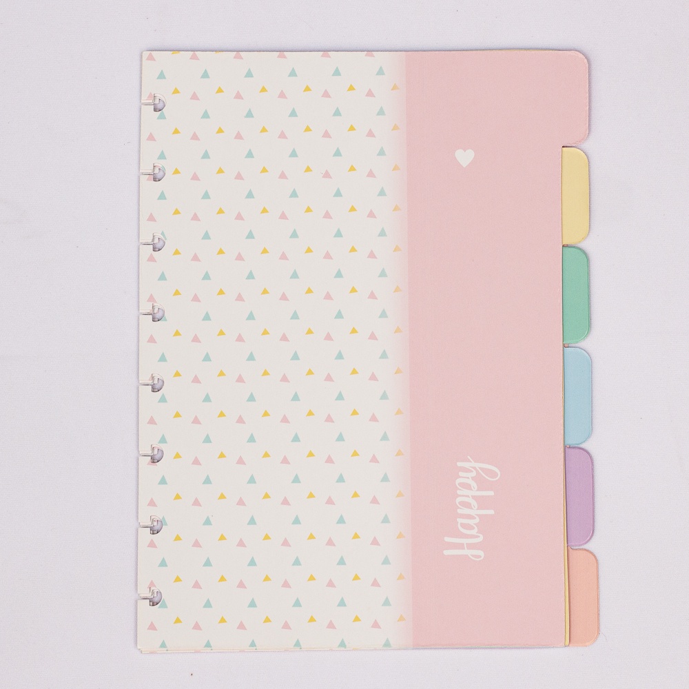 kit com 6 Divisórias Happy coloridas
