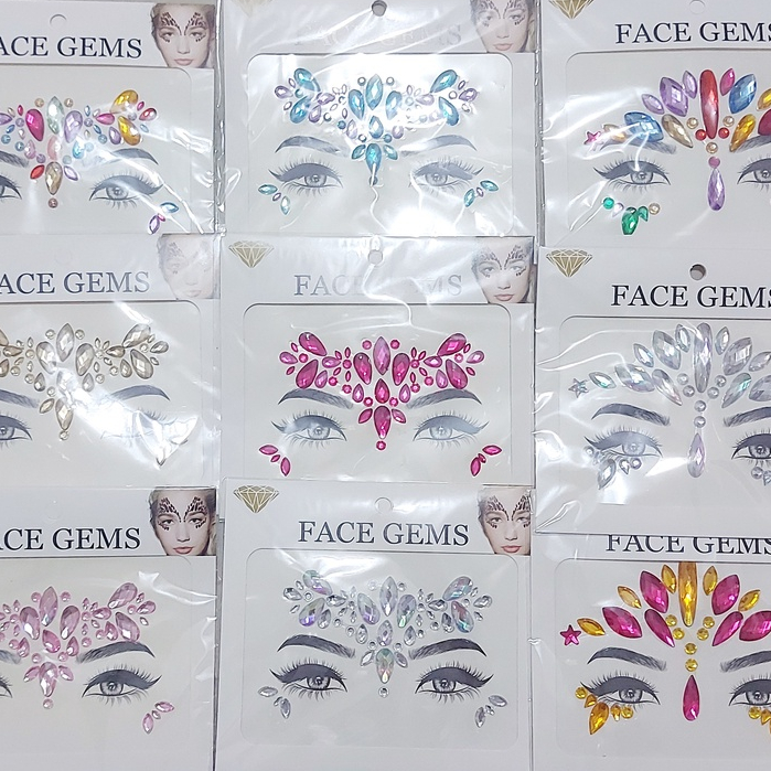 Adesivo De Rosto Para Carnaval Adulto E Infantil/m