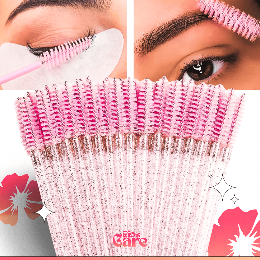 Kit 200 Escovas Escovinhas De Cílios E Sobrancelh