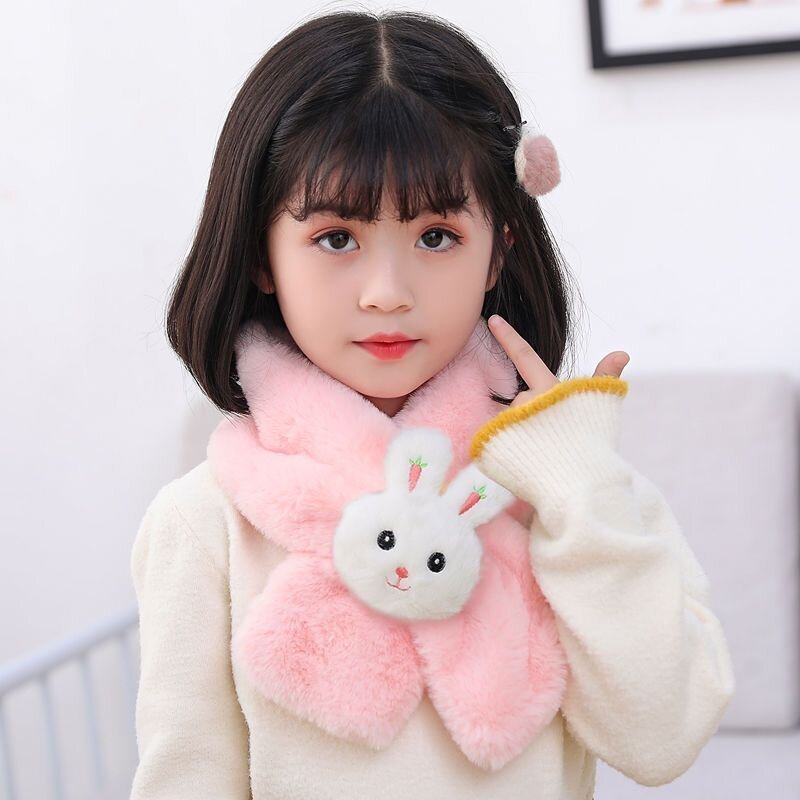 Cachecol Infantil Pelúcia com Bichinho Felpudo Fo