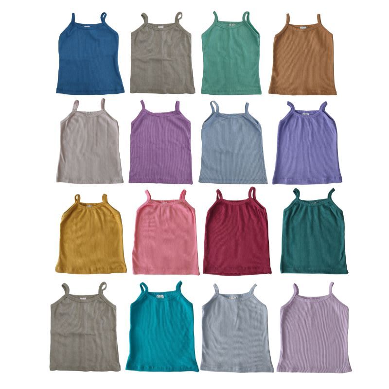 Kit 5 Blusas de Alcinha Infantil Menina 1 ao 10 An