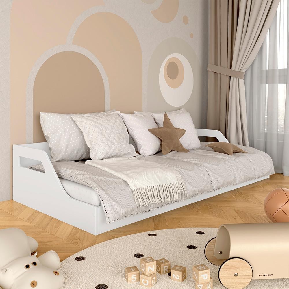 Cama Infantil Montessoriana Com Cantos Arredondado