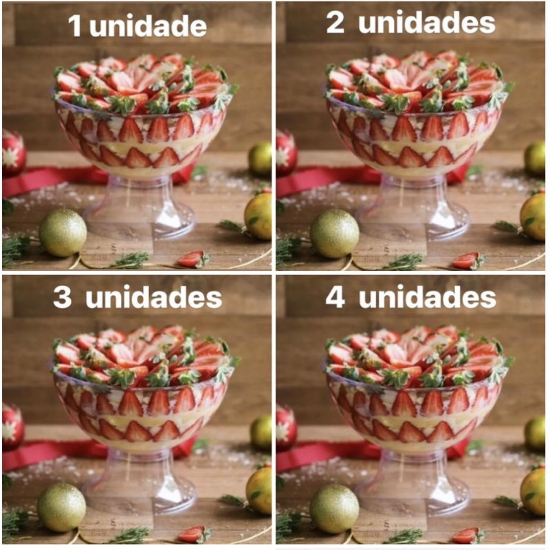 KIT TAÇAS PARA SOBREMESA 2,8L  TAÇA ACRÍLICO SO
