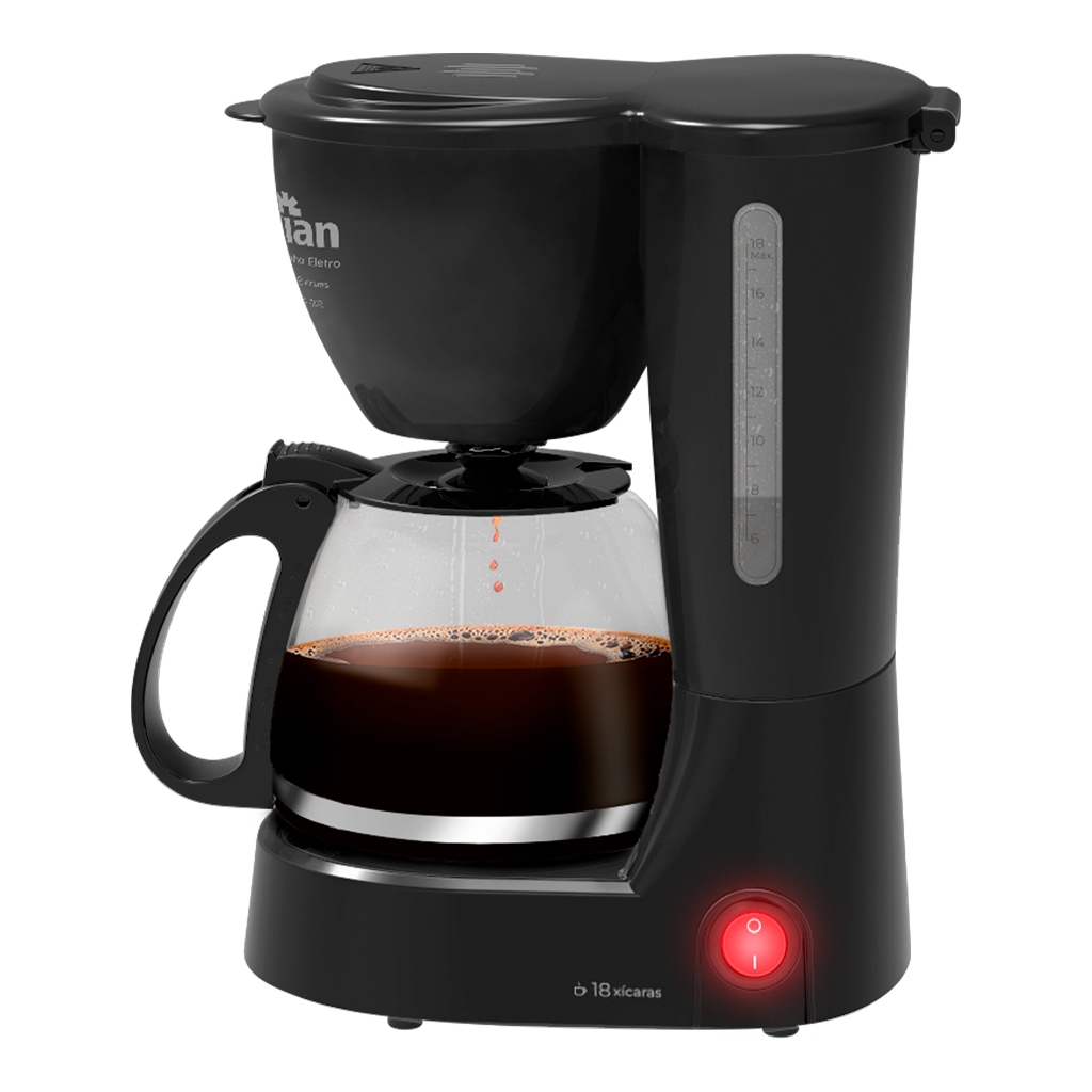 Cafeteira Elétrica 18 Xícaras 650W Preta CF102 &