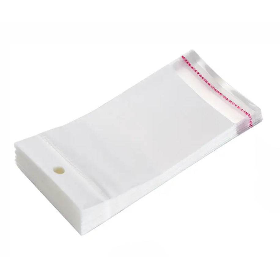 100 Saquinhos Adesivos Transparente 8×15 cm  