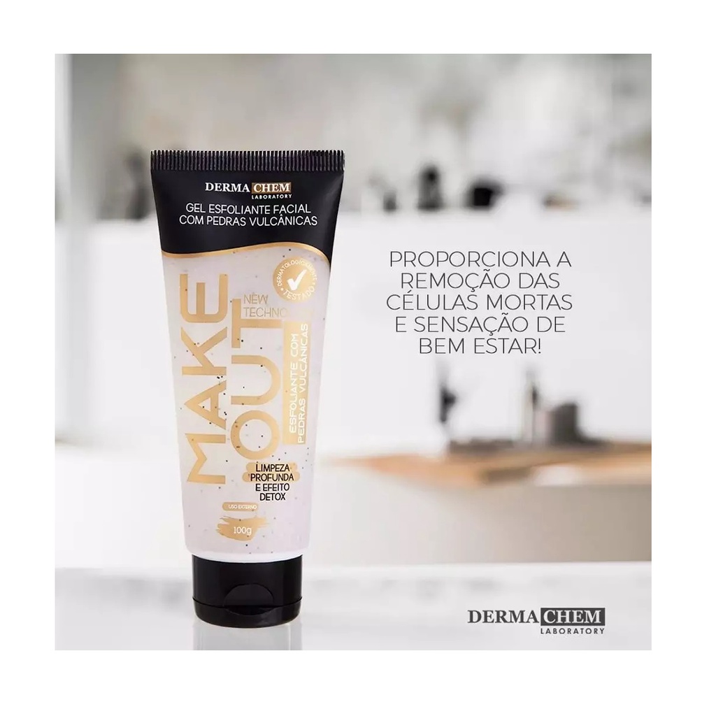 Gel Esfoliante Facial com Pedras Vulcânicas Make 