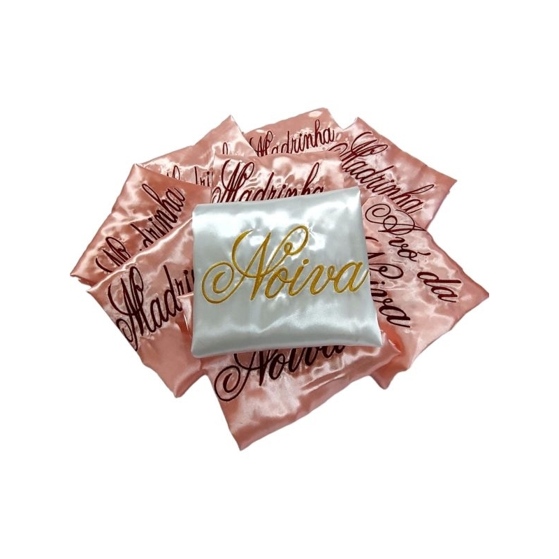 Robe roupão bordado noiva mãe da noiva madrinha 