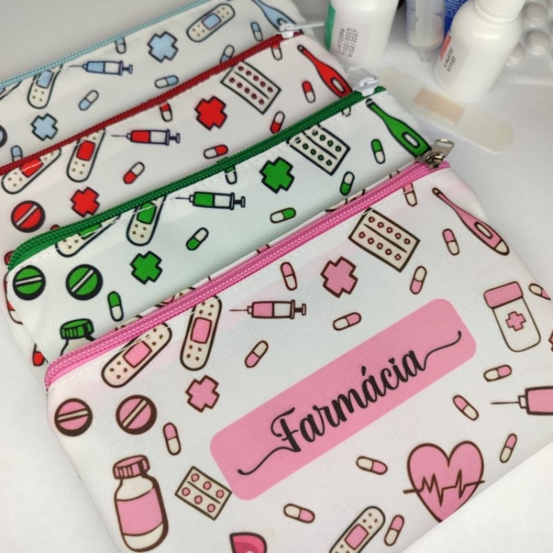 Nécessaire Porta medicamento personalizada com o 