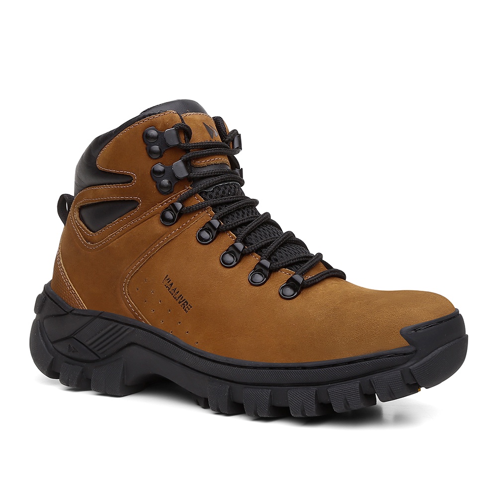 Bota Coturno Sapato Botina Masculino Couro Adventu