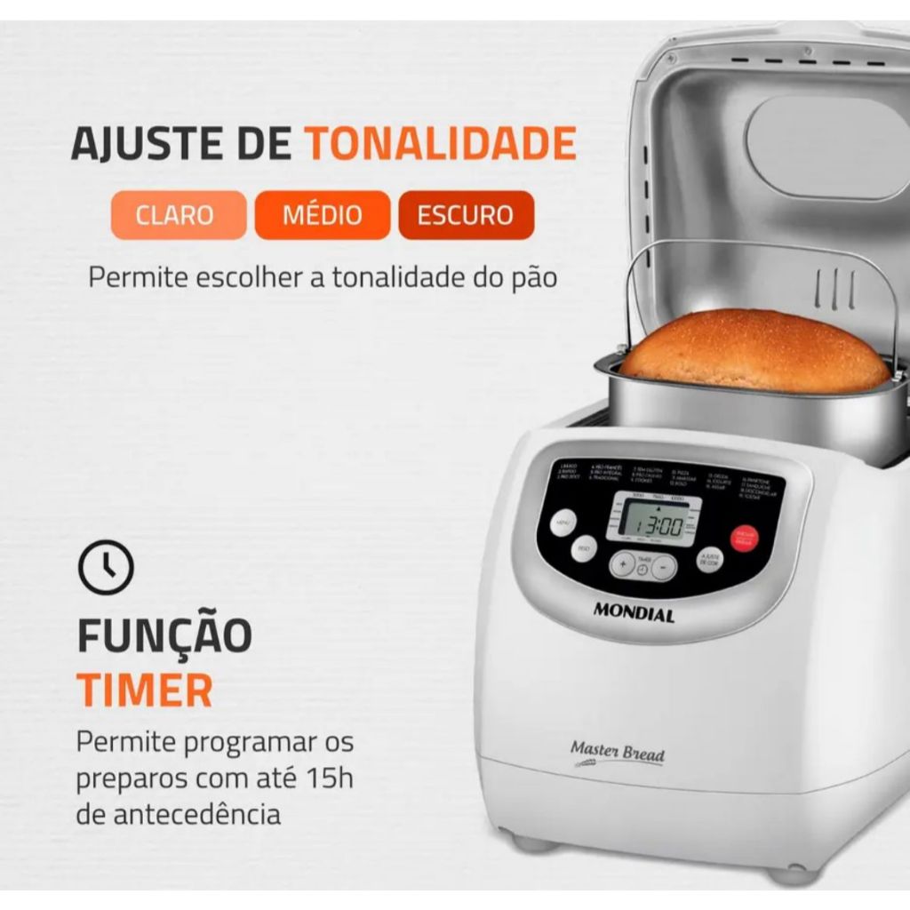 panificadora automática mondial  Master OUTLET..
