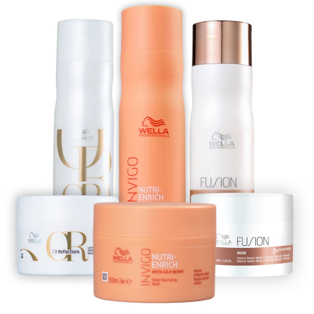 Wella Kit Sh+masc Fusion Sh+masc Enrich Sh+masc Oi