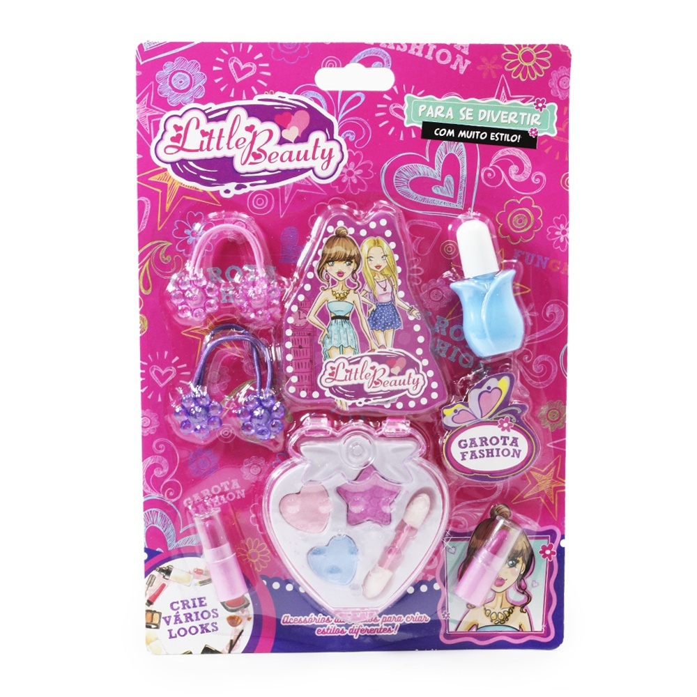 Kit de Maquiagem Infantil com Sombra e acessórios