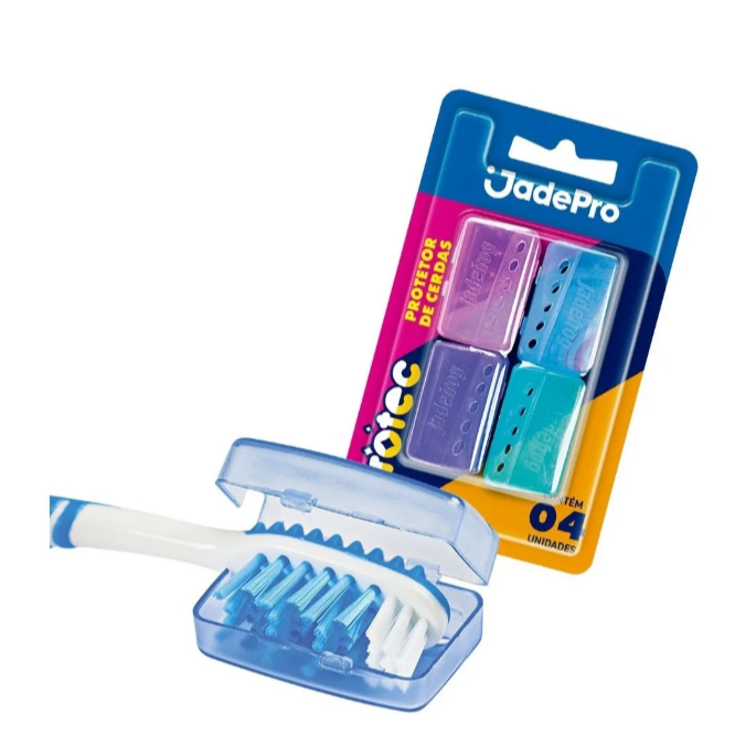 KIT 4UN PROTETOR CERDA PARA ESCOVA DE DENTE JADEPR