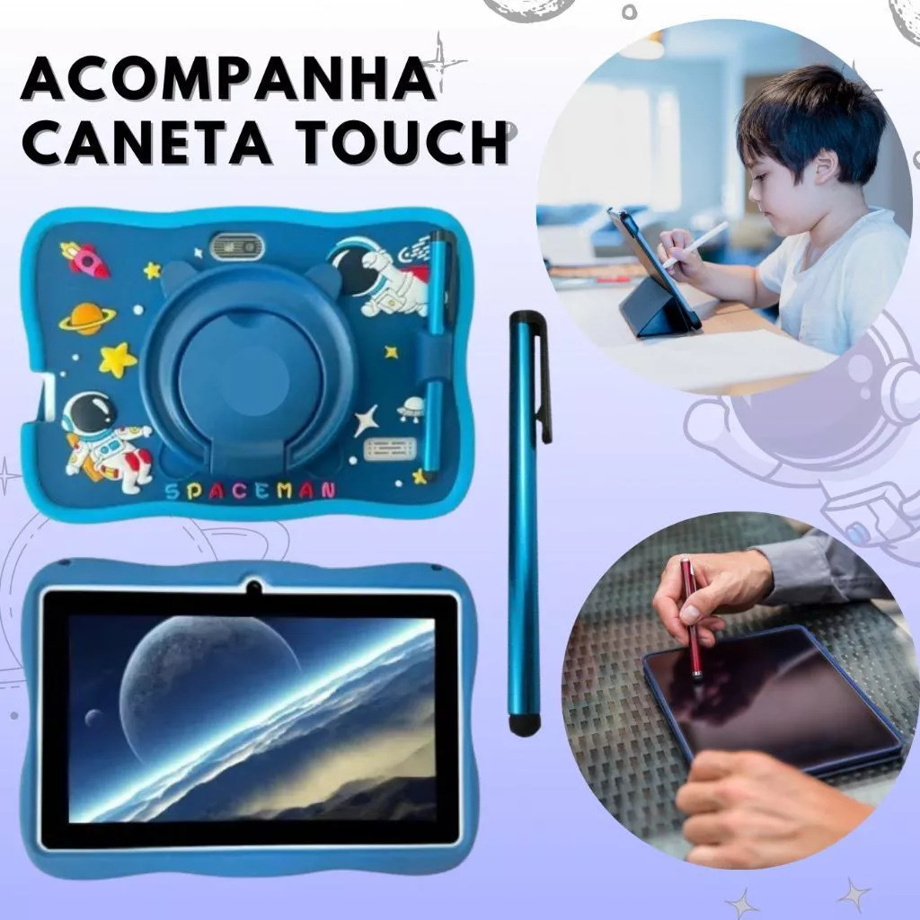 Tablet Infantil Kids 7 Polegada com wifi bluetooth