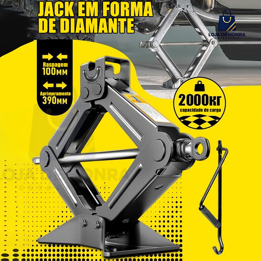Macaco Sanfona de Carro Suporta 2 Toneladas 2000 k