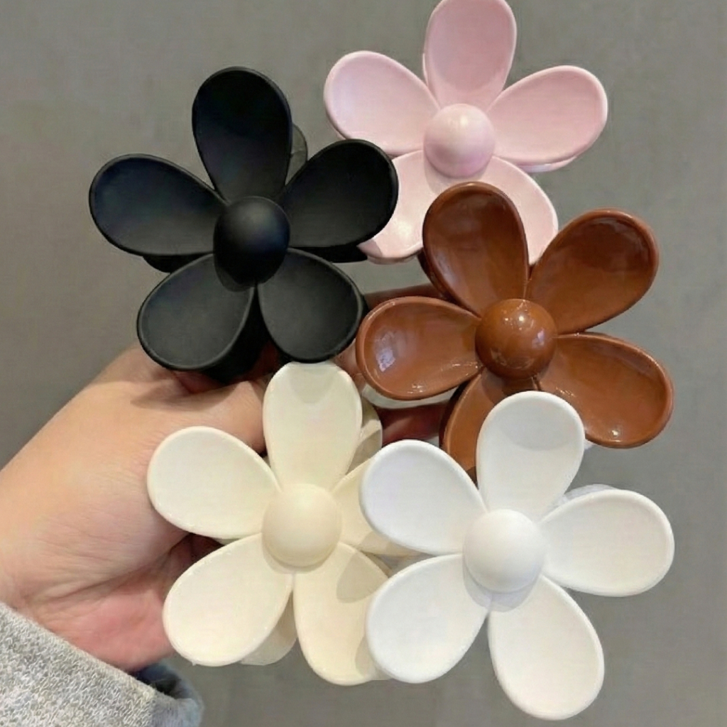 Kit 4/3/2  Grampos piranha De Cabelo Flor De Feria