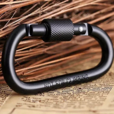 Mosquetão Trava Rosca De Alumínio