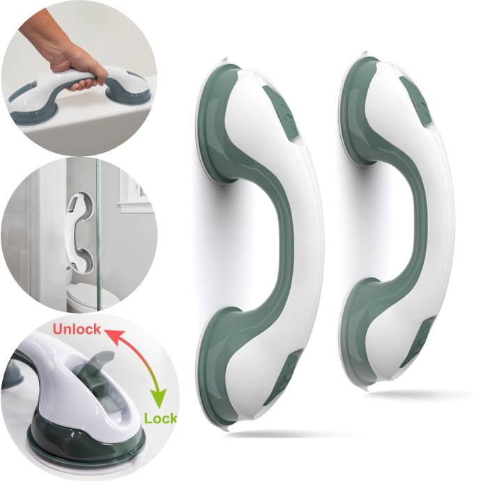 Kit 2 Barra de Apoio Multiuso Com Ventosa Portáti