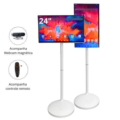 Monitor Touch 24 Tela Interativa Full HD WiFi Webc