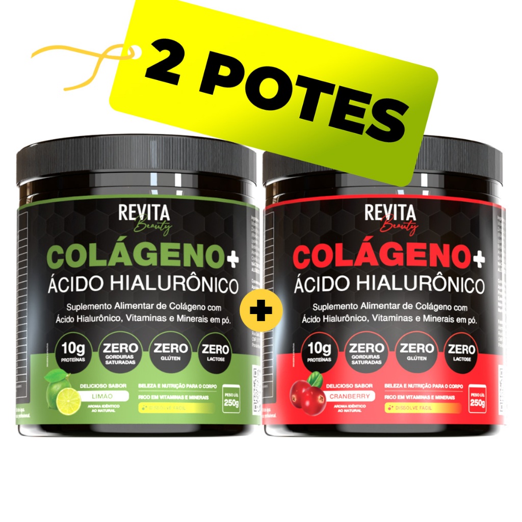 Colágeno com Ácido Hialurônico | Sabor CRANBERR