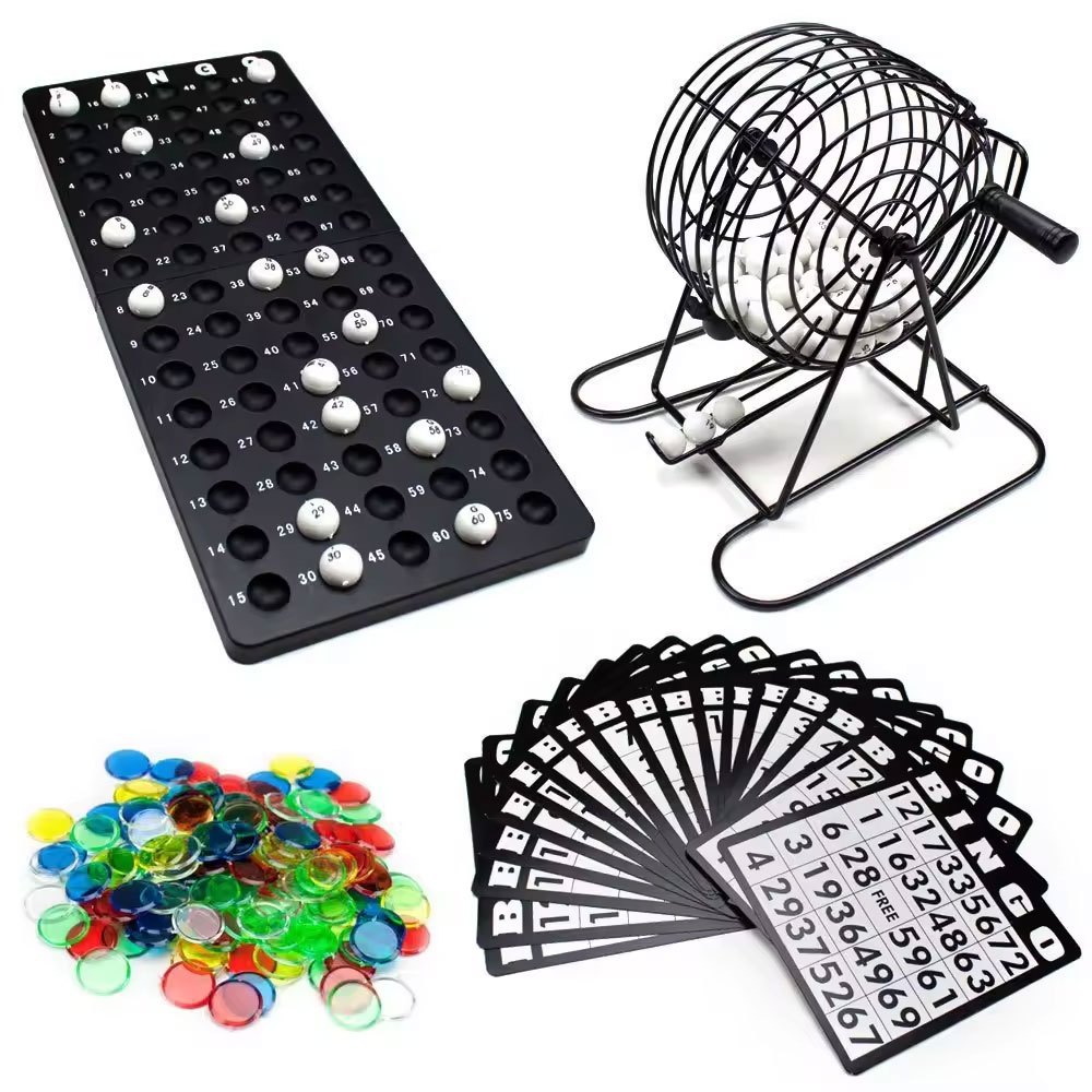 Jogo De Bingo Metal Profissional Globo Completo Co
