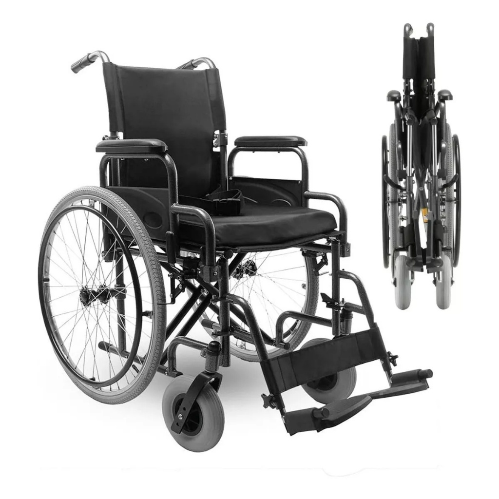 Cadeira De Rodas Modelo D400 Dobrável Até 120 Kg