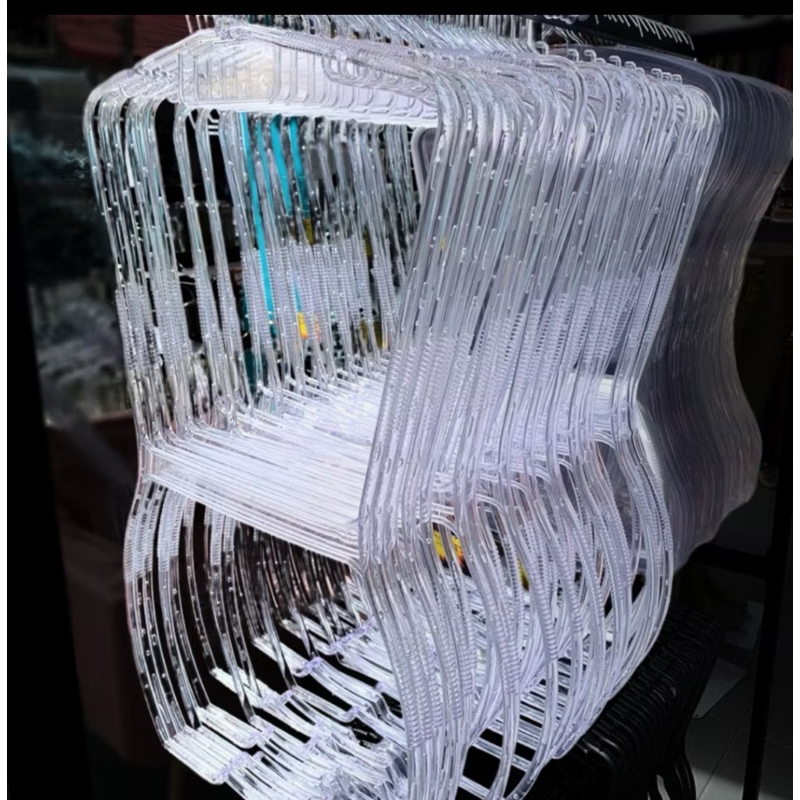 kit 10 cabides silhueta acrílico adulto reforçad