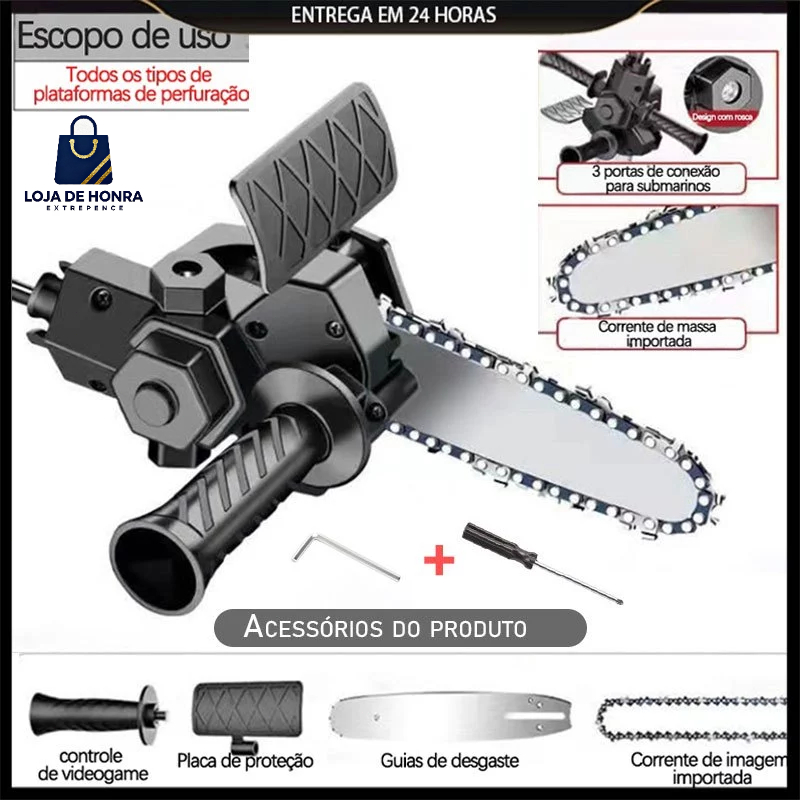 Motosserra Para Furadeira E Parafusadeira Adaptado