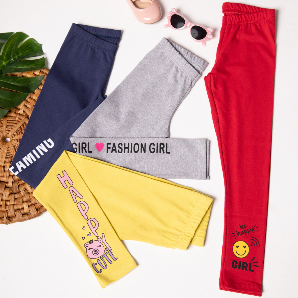 Kit Sortido de 4 Calças Leggings de Cotton para M