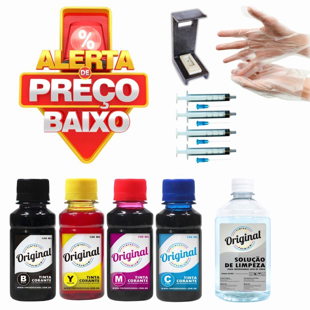 500ml Kit Tinta Recarga Cartucho Hp 61 662 122 901