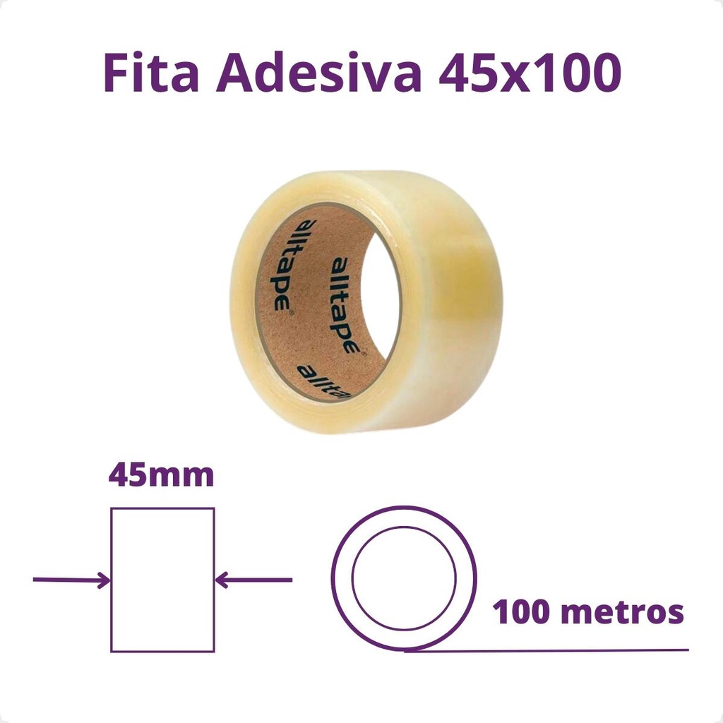 Fita Adesiva BOPP Transparente Alltape SK270 ̵