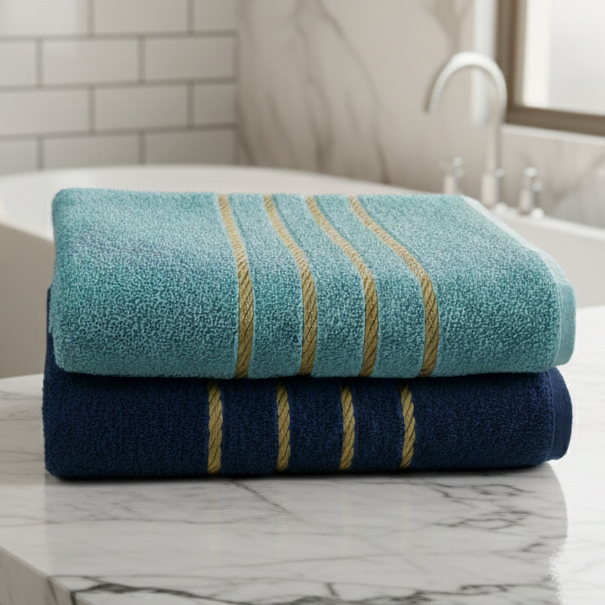 Kit de 2 Peças Toalhas Banho Ótima Absorção