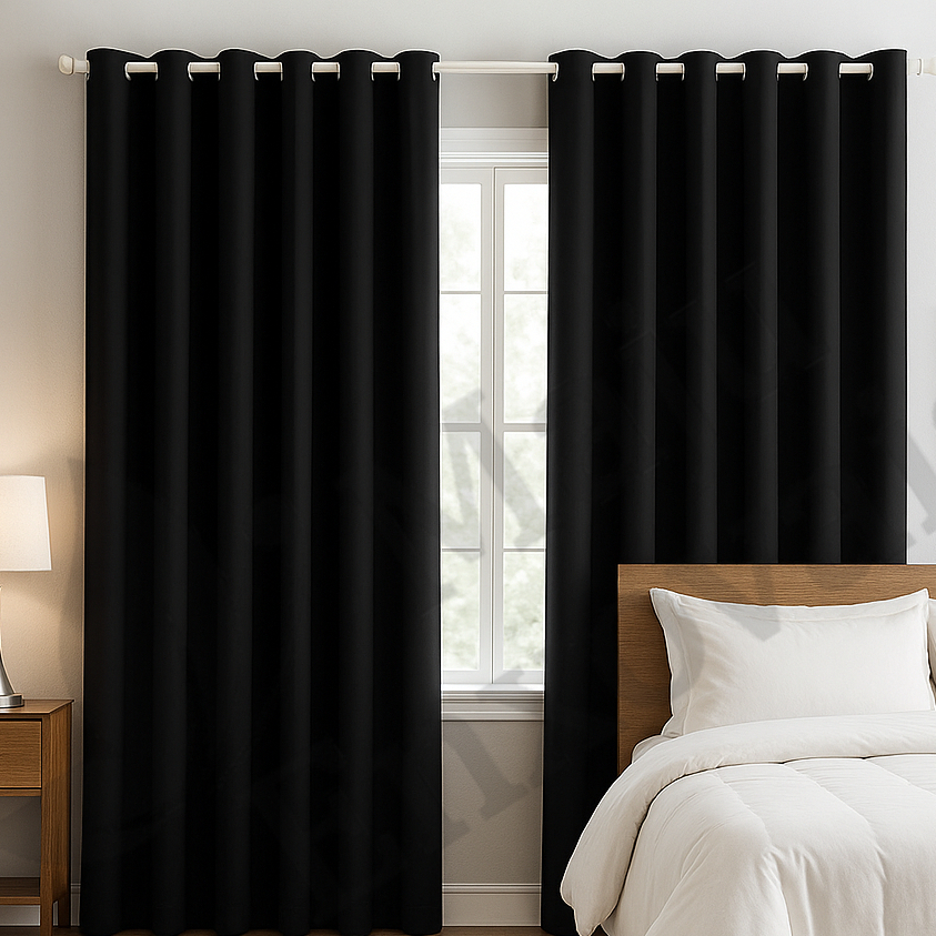 Cortina 2m Quarto e Sala com Ilhós  Tecido Leve |