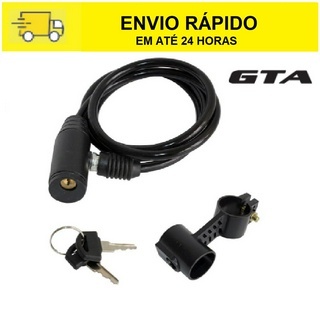 Cadeado Bike Anti Furto Bicicleta GTA 6mm X 1mt Co