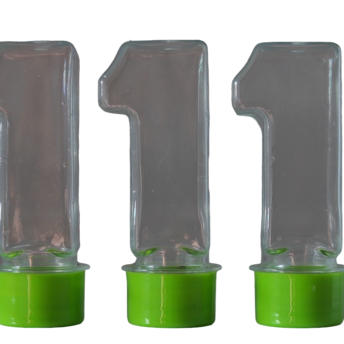 Kit 20 Tubetes Numero 1- Com Tampa Plastica varias