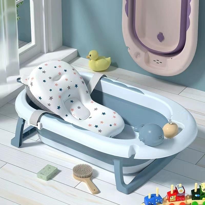 Banheira Infantil Portátil Dobrável com Suporte 