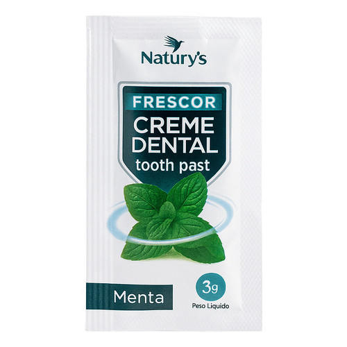 100 Creme Dental Sachê 3g Natutys Menta Hotel E A